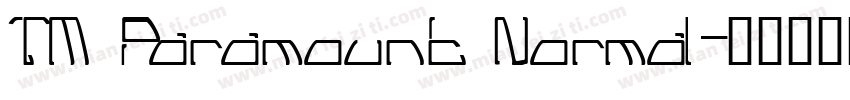 TM Paramount Normal字体转换